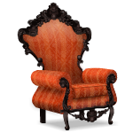 Винтажное готическое кресло 